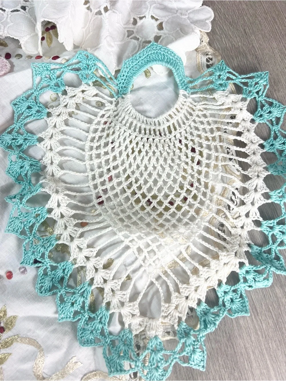 Lot of Vintage Doilies lace crochet embroidered stitched